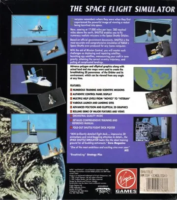 Shuttle - The Space Flight Simulator_Disk1 box cover back